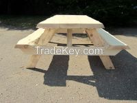 Wooden Round Garden furniture NATURAL