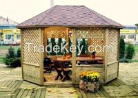 Wooden Oval Gazebo