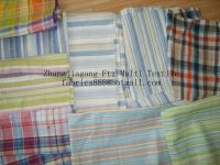 Sell yarn dyed ramie, ramie/cotton shirting fabric