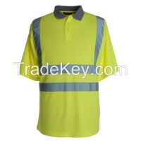 Workwear Reflective Polo T-Shirt