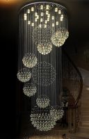 Popular Ball Crystal LED big Chandeliers for Room Decoration