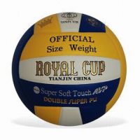 Sell Volleyball, Made of PVC or PU Leather, with Official Size and Wei