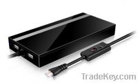 90W Ultra Slim Universal Laptop AC Adapter With Dual USB/LCD