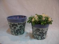 Sell stamped glazed pot