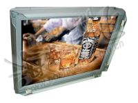 Double sided snap frame aluminum slim light box