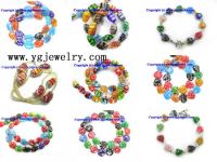 Millefiori glass, cat's eye, pearls, cloisonne, & more jewelry beads