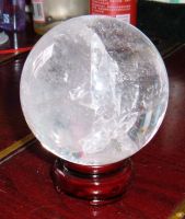 100% natural crystal ball