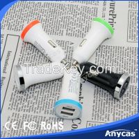 Anycas Best sale promotional dual USB car charger 5A mobile phones accessories