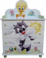 Baby Sylvester& Tweety chest of drawers