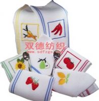 Sell fruit embroidary waffle towel in many embroidary designs