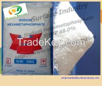 White Crystal Powder Sodium Hexametaphosphate, SHMP 68.0% (Industry Grade)