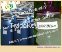 Factory Supply Sodium Lauryl Ether Sulphate, SLES / AES Texapon N70 for detergent