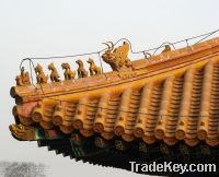 Garden gazebo tiles traditional Chinese materials