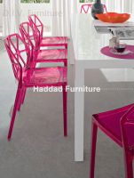 Dinning chair/Acrylic chair/Plastic chair-HDF-PC08A