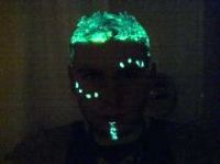 New 2011 -  Glow in the Dark Party Hair Gel - Use in and Outdoors.