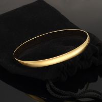 B256 - 23 Carat Gold layered Paris Bangle/Bracelet - 7mm