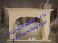 Sell Beige marble fireplace mantel