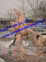 Sell horse sculpture made by natural stone
