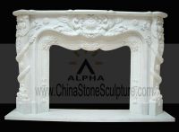 Sell solid marble fireplace mantel