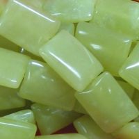 sell olive jade rectangle beads