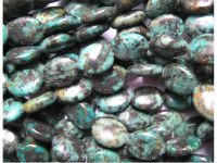 Sell African turquoise oval beads