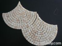 marble mosaic, onyx mosaic, stainless steel, shell mosaic