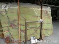 Professional in onyx white honey green slab tile mosaic sink