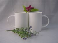 Sell bone china white coffee mug and cup, cylindrical mug, good qualit