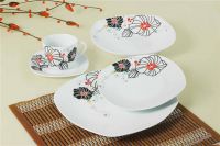 Sell Porcelain dinner set with printing, minimalist style