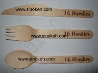 Wooden Disposable Cutlery with logo