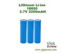 Lithium li-ion Cylindrical Battery 18650-2200mah 3.7V