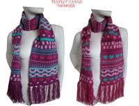 CHUNKY JACQUARD SCARF DS09035S