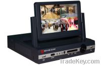 Sell 4 channel H.264 DVR with 7" LCD monitor, all in one design