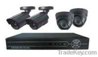 Sell 4CH H.264 DVR camera kit with waterproof IR bullet and IR dome camera