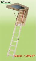 Attic Ladder- Folding, wooden Ladder 350 lbs