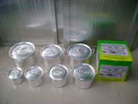 7pcs aluminium pot, aluminium pot, kitchenware, houseware, household