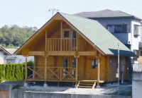 wooden house, log house, log home, prefabricated house