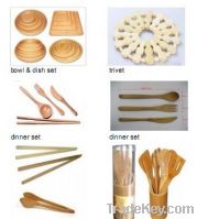 Sell bamboo dinning sets