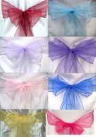 Sell Chair cover sashes, bows, organza sash, satin sash