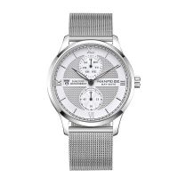 sell Fashion Luxury Watches Men Stainless Steel Mesh Band Quartz Sport Watch Chronograph Men's Wrist Watches Clock Relogio