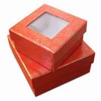 Sell paper gift boxes with transparent window