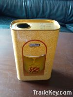 1L rectangular/square metal tin can for paint