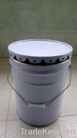20L metal paint can, metal bucket with flower lid