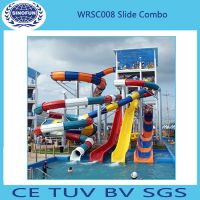 [Sinofun Rides] high quality big water park fiber glass water slide for sale