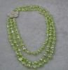 export green pearl necklace