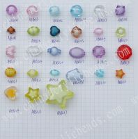 Sell CLEAR ACRYLIC PLASTIC BEADS / CLEAR ACRYLIC JEWELRY BEADS / CLEAR