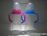 Baby feeding bottle/PP baby milk bottles handles 300ml