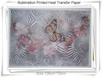 Sublimation transfer printed paper