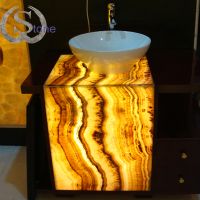 light-transmitted stone for bathroom appliance