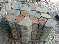 Rusty Slate meshed flooring stone tile paving tile